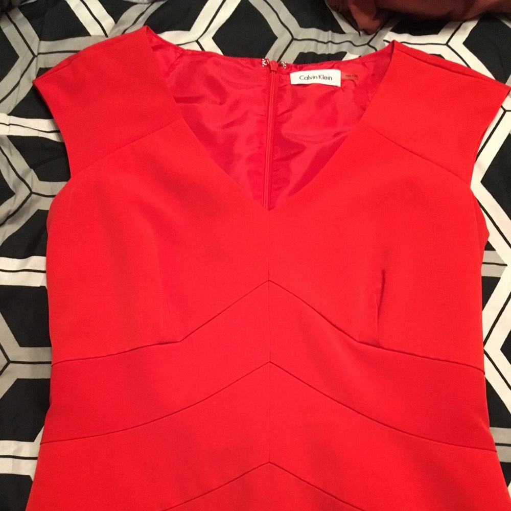 Valentine's Day Dress! CK RED DRESS with detailing